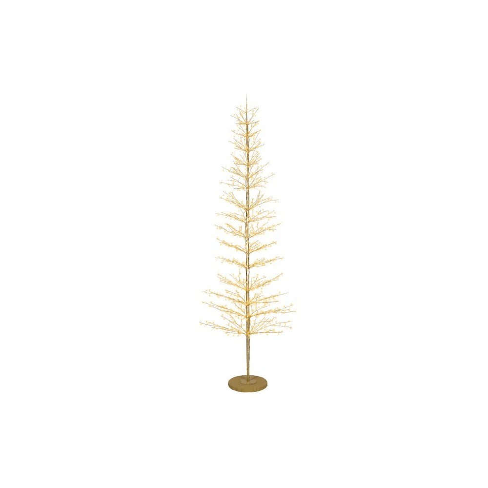 ALBERO 2048 LED ORO LUCI CALDO FREDDO H.270